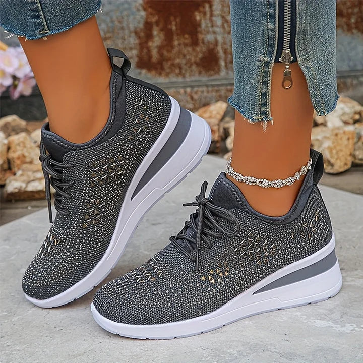 Clara | Baskets à strass et lacets