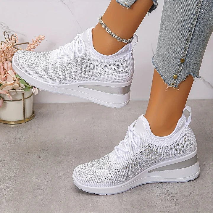 Clara | Baskets à strass et lacets