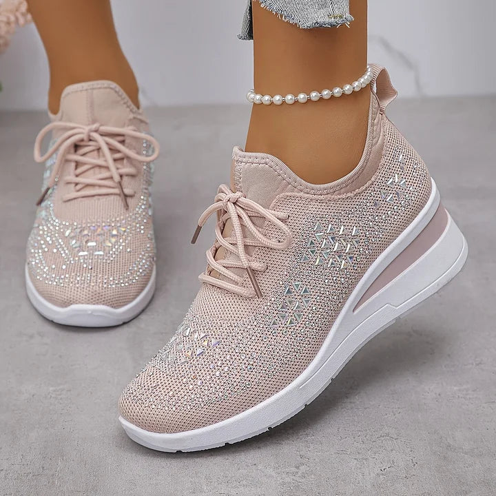 Clara | Baskets à strass et lacets