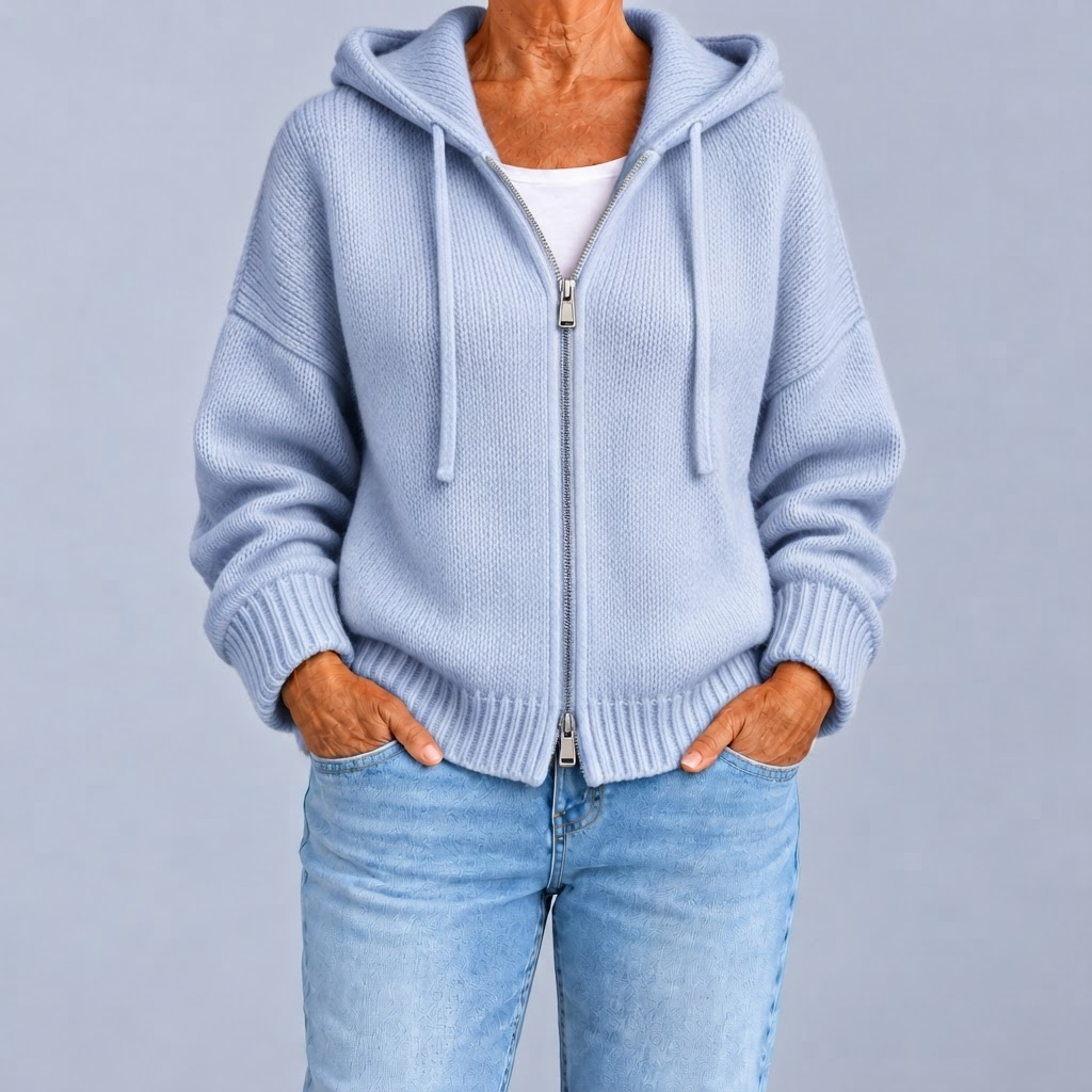 Camilla | Cardigan zippé à capuche