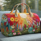 Géraldine | Sac de voyage matelassé à la prairie ensoleillée
