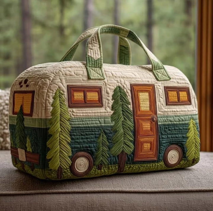 Barbara | Sac de voyage matelassé au camping hippie