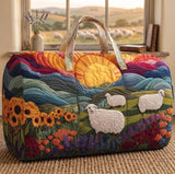 Chloé | Sac de voyage matelassé aux moutons de campagne