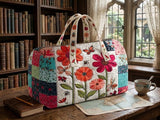 Isabelle | Sac de voyage matelassé aux fleurs champêtres