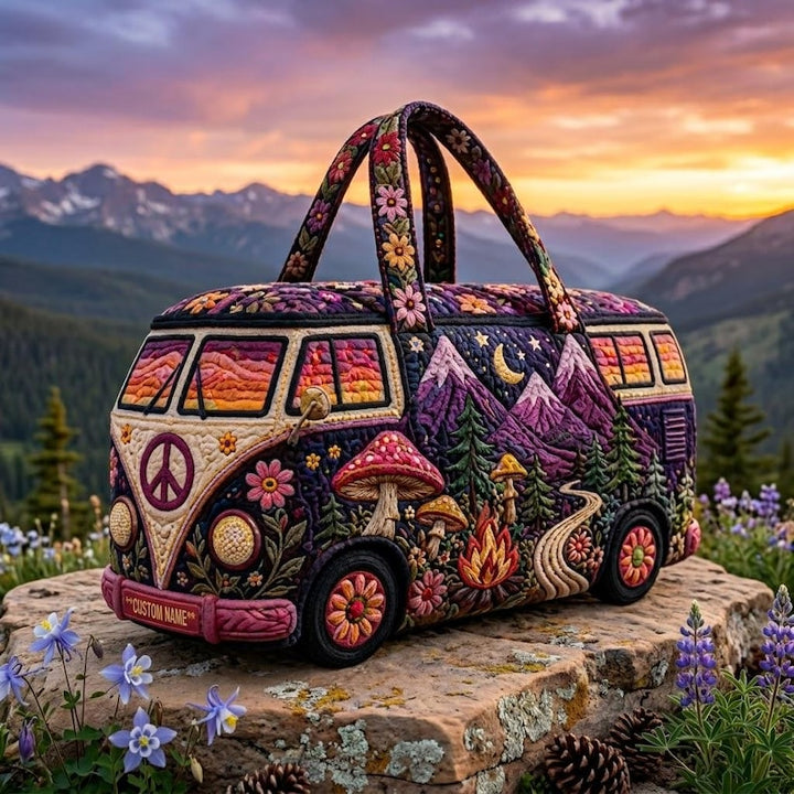 Flavie | Sac de voyage matelassé au van hippie