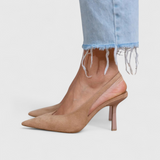 Bella | Escarpins slingback à bout pointu
